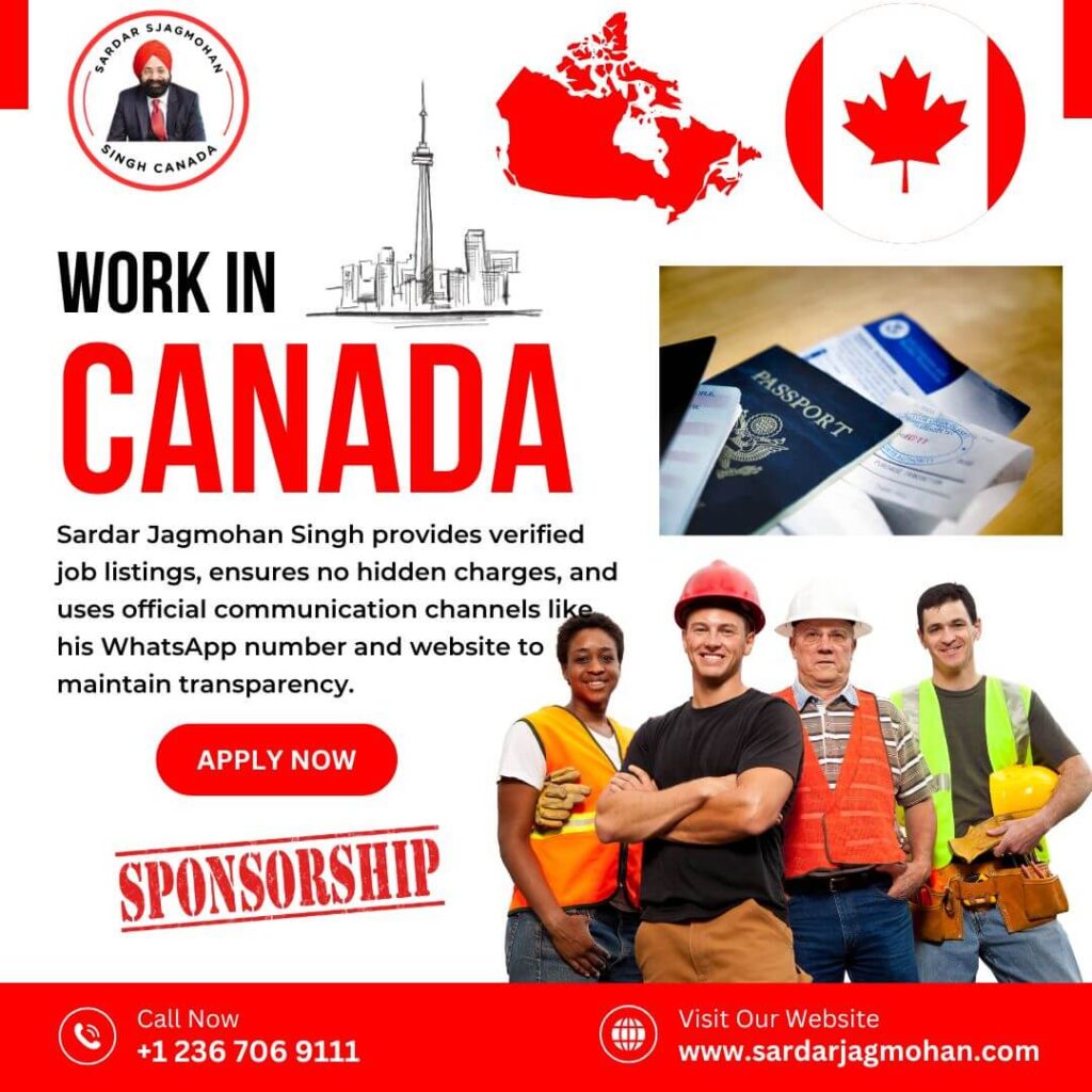 Sardar Jagmohan Singh Canada Jobs